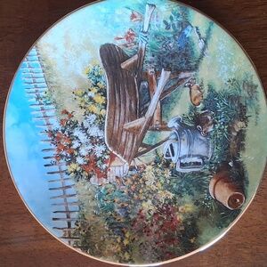 W. S. George 1991 Ceramic Art Plate Harvest In The Meadow